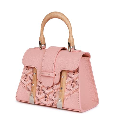 goyard nano pink|Goyard Saigon Structure Nano Bag Pink Goyardine Silver Hardware.